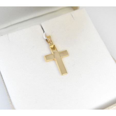 Χρυσός Ανδρικός σταυρός με αλυσίδα 14 Καρατίων