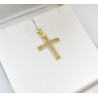 Χρυσός γυναικείος σταυρός με αλυσίδα 14 Καρατίων