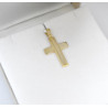 Χρυσός Ανδρικός σταυρός με αλυσίδα 14 Καρατίων