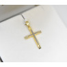 Χρυσός Ανδρικός σταυρός με αλυσίδα 14 Καρατίων