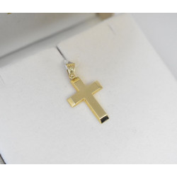 Χρυσός Ανδρικός σταυρός με αλυσίδα 14 Καρατίων