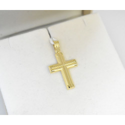Χρυσός Ανδρικός σταυρός με αλυσίδα 14 Καρατίων