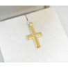 Χρυσός Ανδρικός σταυρός με αλυσίδα 14 Καρατίων
