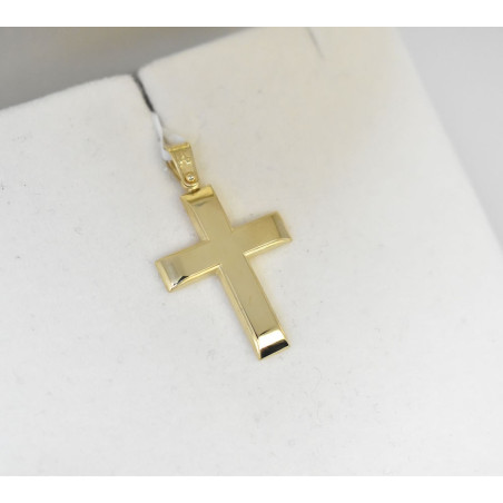 Χρυσός αντρικός σταυρός 14 Καρατίων