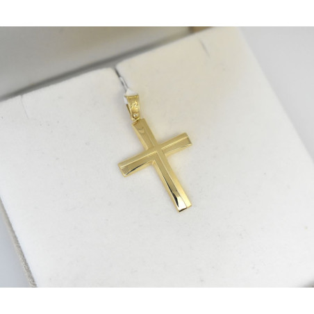 Χρυσός αντρικός σταυρός 14 Καρατίων