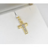 Χρυσός Ανδρικός σταυρός με αλυσίδα 14 Καρατίων