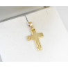 Χρυσός Ανδρικός σταυρός με αλυσίδα 14 Καρατίων