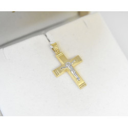 Χρυσός αντρικός σταυρός 14 Καρατίων