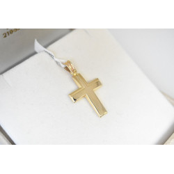 Χρυσός Ανδρικός σταυρός με αλυσίδα 14 Καρατίων
