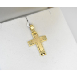 Χρυσός Ανδρικός σταυρός με αλυσίδα 14 Καρατίων