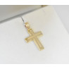 Χρυσός Ανδρικός σταυρός με αλυσίδα 14 Καρατίων