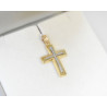 Χρυσός Ανδρικός σταυρός με αλυσίδα 14 Καρατίων