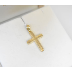 Χρυσός αντρικός σταυρός 14 Καρατίων