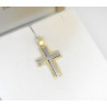 Χρυσός αντρικός σταυρός 14 Καρατίων