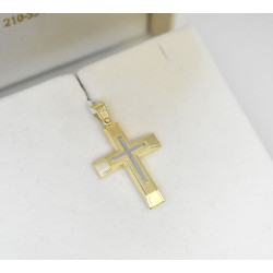 Χρυσός Ανδρικός Σταυρός Με Αλυσίδα 14 Καρατίων