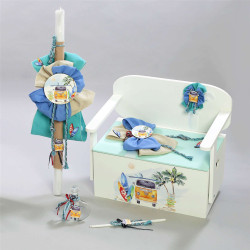 ΠΑΚΕΤΟ ΒΑΠΤΙΣΗΣ ΓΙΑ ΑΓΟΡΑΚΙ VW ΣΕΡΦ ΘΡΑΝΙΟ ΜΕ ΡΟΥΧΟ Guy Laroche ΠΚ-413