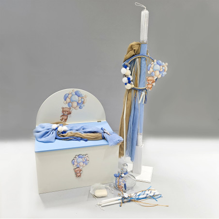 ΣΕΤ ΒΑΠΤΙΣΗΣ ΓΙΑ ΑΓΟΡΑΚΙ ΑΡΚΟΥΔΑΚΙ ΜΕ ΡΟΥΧΟ Carousel ΠΚ-134