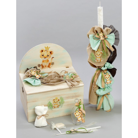 ΠΑΚΕΤΟ ΒΑΠΤΙΣΗΣ ΓΙΑ ΑΓΟΡΑΚΙ ΒΑΣΙΛΙΑΣ ΤΗΣ ΖΟΥΓΚΛΑΣ ΜΕ ΡΟΥΧΟ MAKIS TSELIOS ΠΚ-336