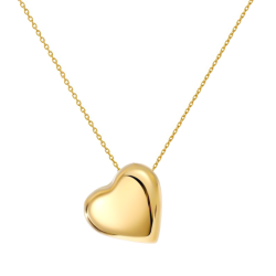 Κολιέ χρυσό 14 καρατίων καρδιά