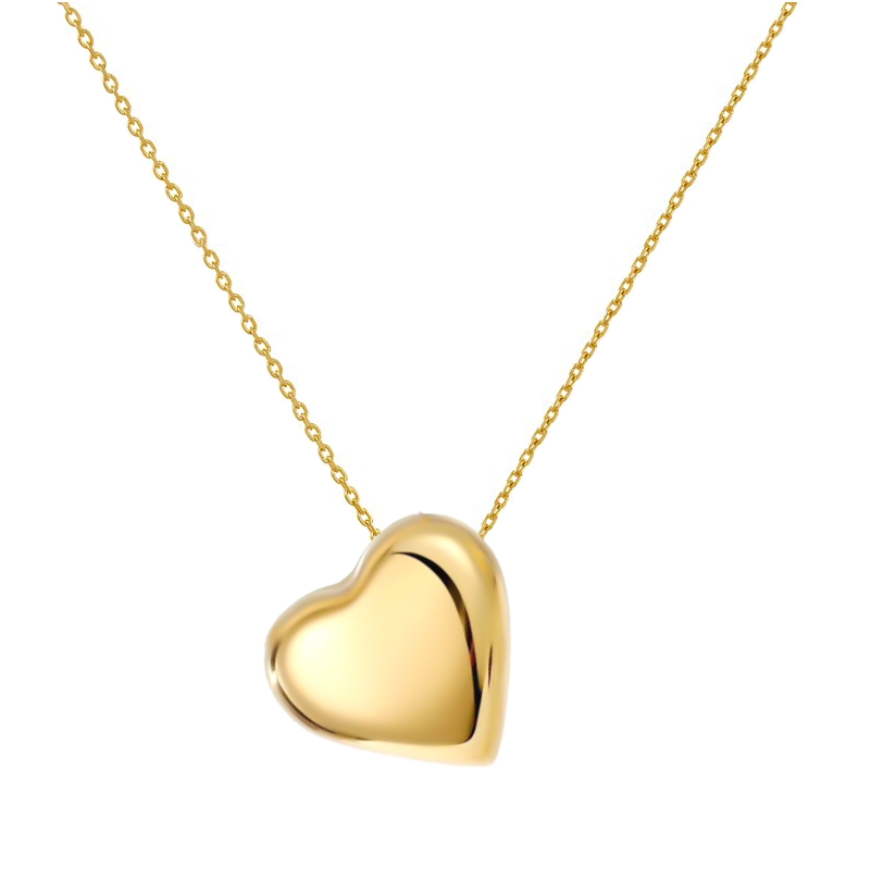 Κολιέ χρυσό 14 καρατίων καρδιά
