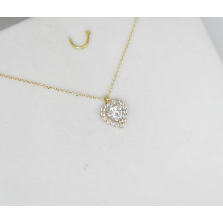 Κολιέ χρυσό 9 καρατίων καρδιά