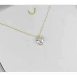 Κολιέ λευκόχρυσο 14 καρατίων