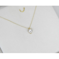 Κολιέ λευκόχρυσο 14 καρατίων