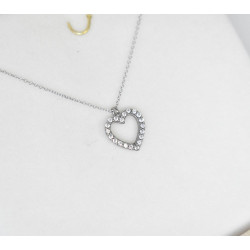 Κολιέ λευκόχρυσο 9 καρατίων