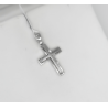 Λευκόχρυσος αντρικός σταυρός 14 Καρατίων