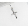 Λευκόχρυσος γυναικείος σταυρός 14 Καρατίων