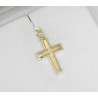 Χρυσός Ανδρικός σταυρός με αλυσίδα 14 Καρατίων