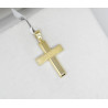 Χρυσός Ανδρικός σταυρός με αλυσίδα 14 Καρατίων