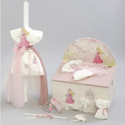 ΠΑΚΕΤΟ ΒΑΠΤΙΣΗΣ ΓΙΑ ΚΟΡΙΤΣΑΚΙ ΠΡΙΓΚΙΠΙΣΣΑ ΜΕ ΡΟΥΧΟ MAKIS TSELIOS ΠΚ-385