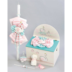 ΠΑΚΕΤΟ ΒΑΠΤΙΣΗΣ ΓΙΑ ΚΟΡΙΤΣΑΚΙ ΚΥΚΝΟΣ ΜΕ ΡΟΥΧΟ MAKIS TSELIOS ΠΚ-272