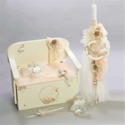 ΠΑΚΕΤΟ ΒΑΠΤΙΣΗΣ ΓΙΑ ΚΟΡΙΤΣΑΚΙ ΚΥΚΝΟΣ ΜΕ ΡΟΥΧΟ MAKIS TSELIOS ΠΚ-428