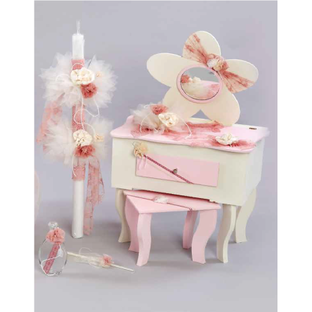 ΠΑΚΕΤΟ ΒΑΠΤΙΣΗΣ ΓΙΑ ΚΟΡΙΤΣΑΚΙ ΛΟΥΛΟΥΔΙΑ ΜΕ ΡΟΥΧΟ MAKIS TSELIOS ΠΚ-313