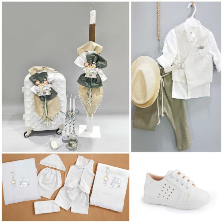 ΟΛΟΚΛΗΡΩΜΕΝΟ ΠΑΚΕΤΟ ΒΑΠΤΙΣΗΣ ΓΙΑ ΑΓΟΡΑΚΙ ΜΕ ΣΤΑΥΡΟ ΧΡΥΣΟ 14 ΚΑΡΑΤΙΩΝ ΠΑΚ-109