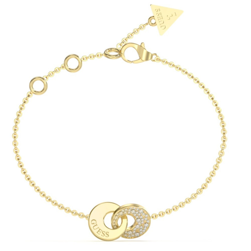 GUESS-STEEL-BLOOMING-SUMMER-JUBB05220JWYGL-Βραχιόλι-Χρυσό-Με-Σχέδιο-Με-Πέτρες-Και-Λογότυπο
