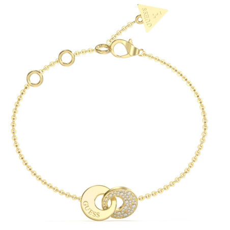GUESS-STEEL-BLOOMING-SUMMER-JUBB05220JWYGL-Βραχιόλι-Χρυσό-Με-Σχέδιο-Με-Πέτρες-Και-Λογότυπο