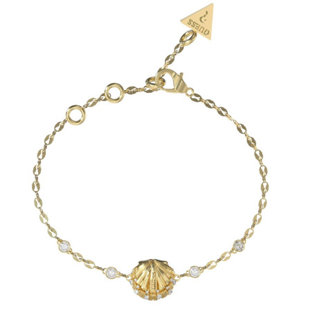 GUESS-STEEL-SEASHELL-JUBB05138JWYGL-Βραχιόλι-Χρυσό-Με-Κοχύλι-Και-Πέτρες