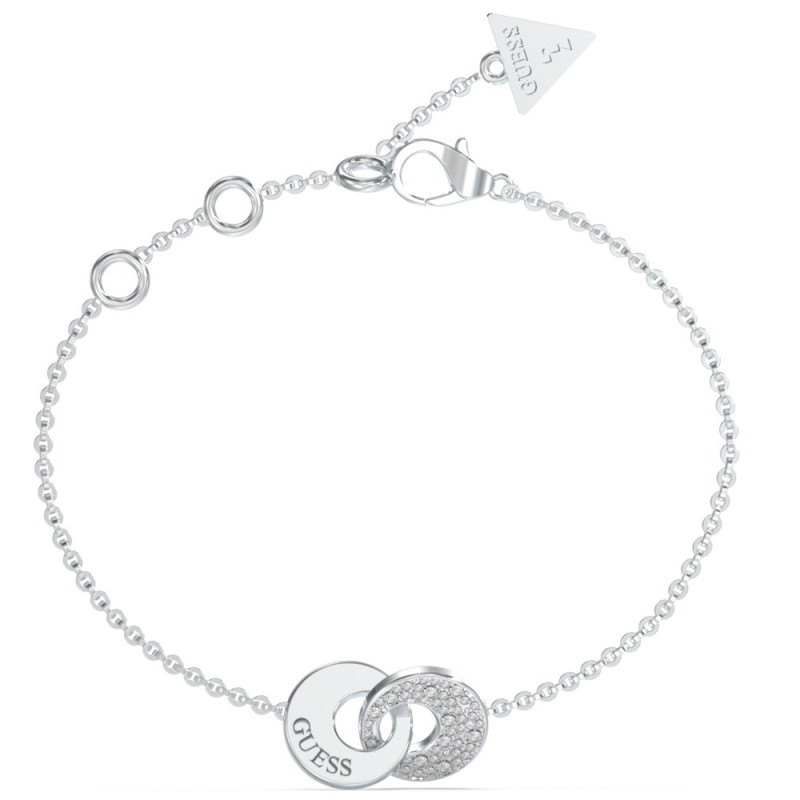 GUESS-STEEL-BLOOMING-SUMMER-JUBB05220JWRHL-Βραχιόλι-Ασημένιο-Με-Σχέδιο-Με-Πέτρες-Και-Λογότυπο-1