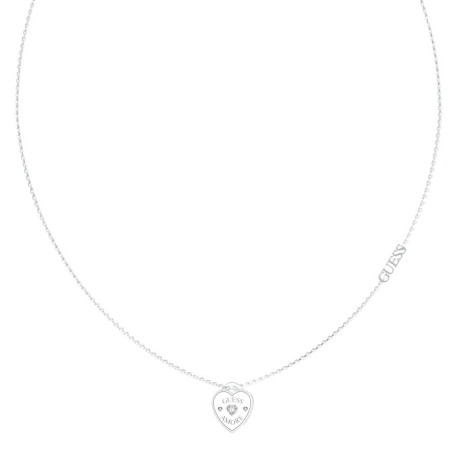 GUESS-STEEL-GUESS-AMORE-JUBN05056JWRHT-U-Κολιέ-Ασημένιο-Με-Καρδιά-Και-Λογότυπο