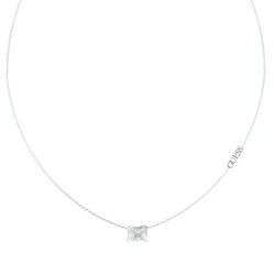 GUESS-STEEL-BAMBOO-JUBN05170JWRHT-U-Κολιέ-Ασημένιο-Με-Πέτρα-Και-Λογότυπο