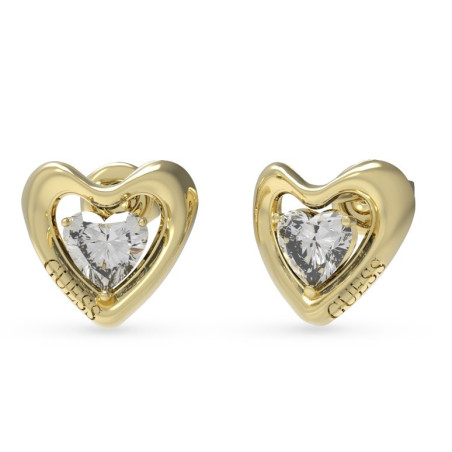 GUESS-STEEL-BELOVED-JUBE05024JWYGT-U-Σκουλαρίκια-Χρυσές-Καρδιές-Με-Πέτρα