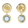 GUESS-STEEL-PETRA-JUBE05098JWYGAQT-U-Σκουλαρίκια-Χρυσά-Με-Γαλάζιες-Πέτρες