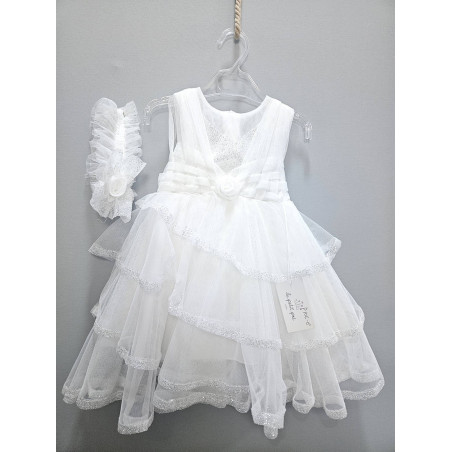 Le petit pre Βαπτιστικό Ρούχο για Κορίτσι LE-300