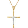 Χρυσός Ανδρικός σταυρός με αλυσίδα 14 Καρατίων