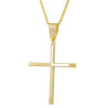 Χρυσός Ανδρικός γυναικείος σταυρός με αλυσίδα 14 Καρατίων