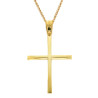 Χρυσός Ανδρικός γυναικείος σταυρός με αλυσίδα 14 Καρατίων