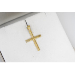 Χρυσός Ανδρικός σταυρός με αλυσίδα 14 Καρατίων